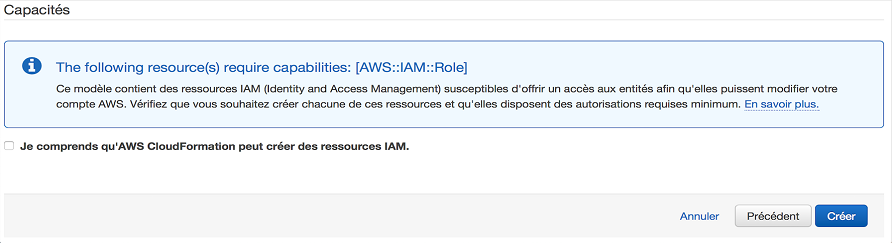 AWS Marketplace - Page Capacités