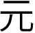 Caratteri kanji giapponesi pronunciati "gen"