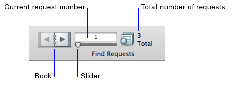 Navigation controls in Find mode