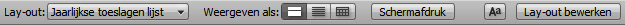 Lay-outbalk in de bladermodus in Windows