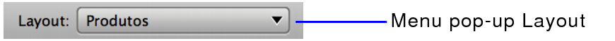 Menu pop-up Layout