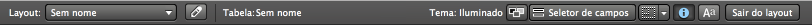 Barra de ferramentas de status no Modo de procura no Windows