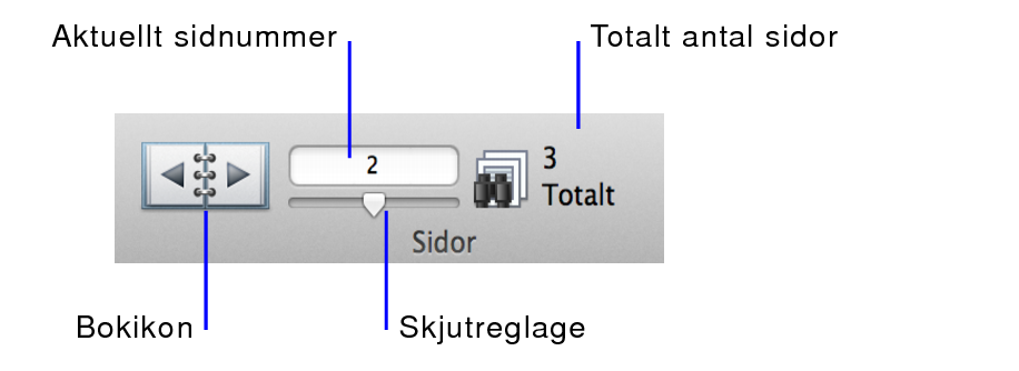 Navigeringskontroller i granskningsläge