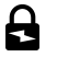 Icono de candado cerrado con un signo de exclamación