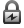 Pictogram van gesloten hangslot
