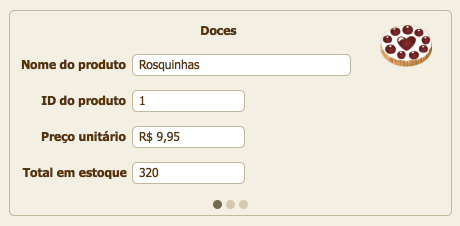 Barra de ferramentas de status no Modo de layout
