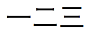 Japanische Zeichenfolge mit Kanji-Ziffern „123“