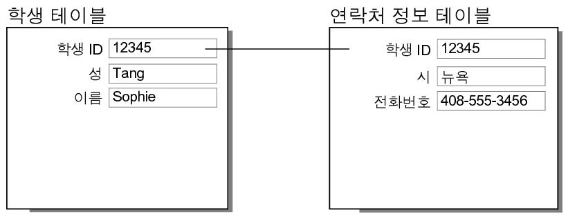 일치 필드는 단일 레코드 표시기와 일치할 수 있습니다