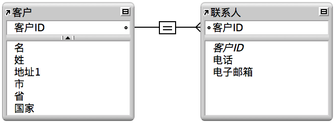 说明上述示例的发票数据库