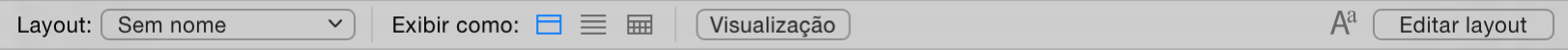 Barra de layout no Modo de navegação no Windows