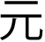 Japanische Kanji-Zeichen, ausgesprochen „gen“