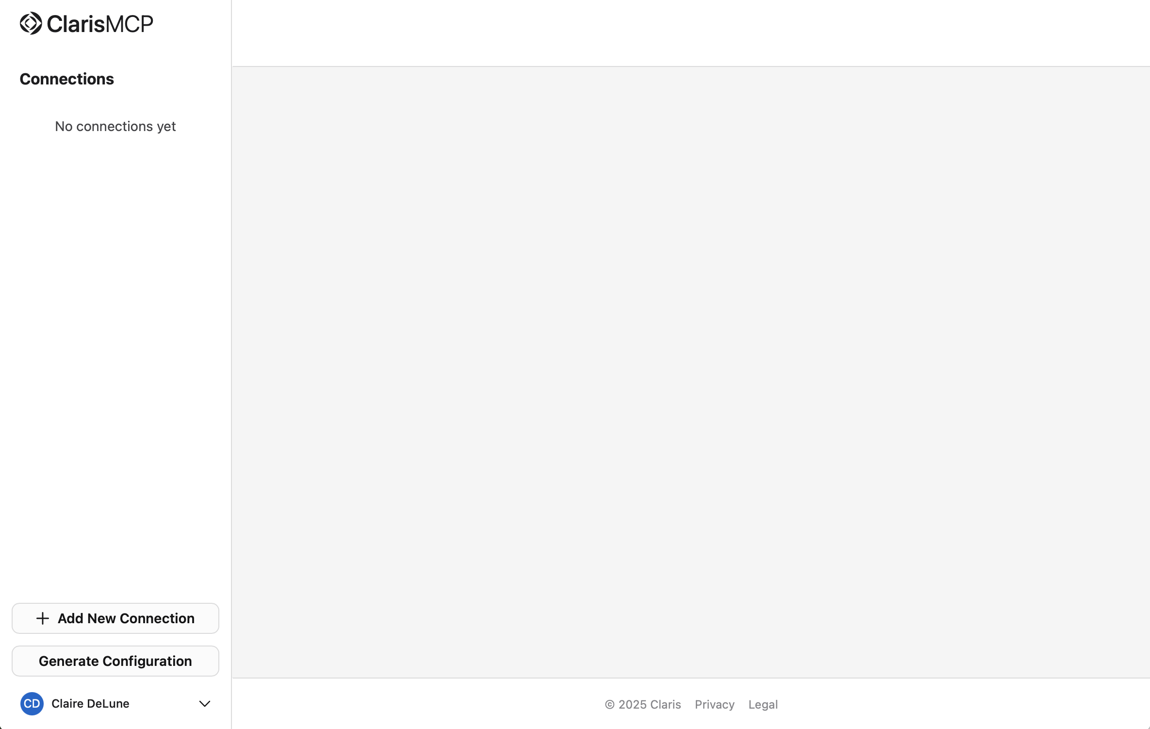 Claris MCP, Add Connection