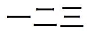 Chaîne de texte japonais constituée de chiffres Kanji « 123 »