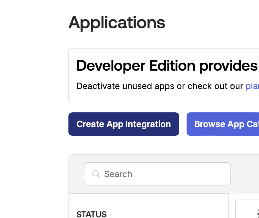Okta, créer une intégration d'application