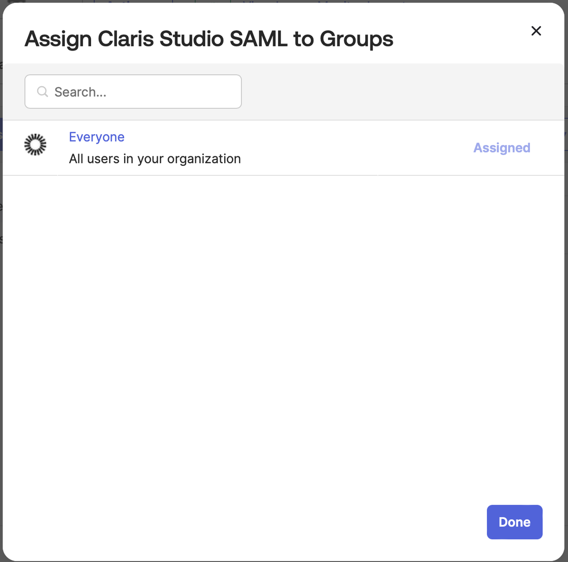 Okta, assigner à des groupes